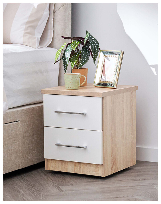 Catania Bedside Drawers with 2 drawers.