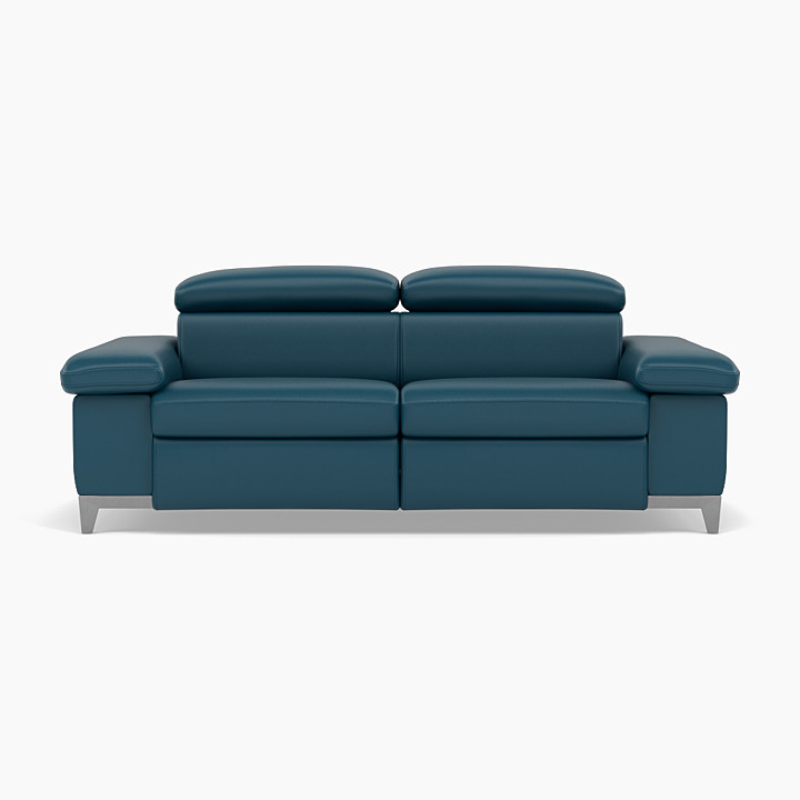 Blue Leather Sofas