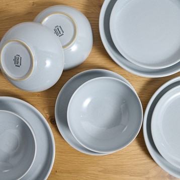 Denby Intro Soft Grey 12 Piece Dinner Set Image