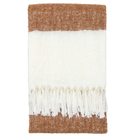 Tan Faux Mohair Throw image