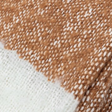 Tan Faux Mohair Throw Image