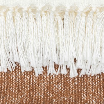 Tan Faux Mohair Throw Image