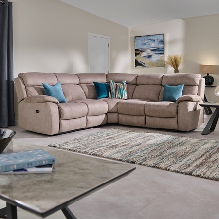 Galaxy Corner Sofa with 2 Power Recliners Image